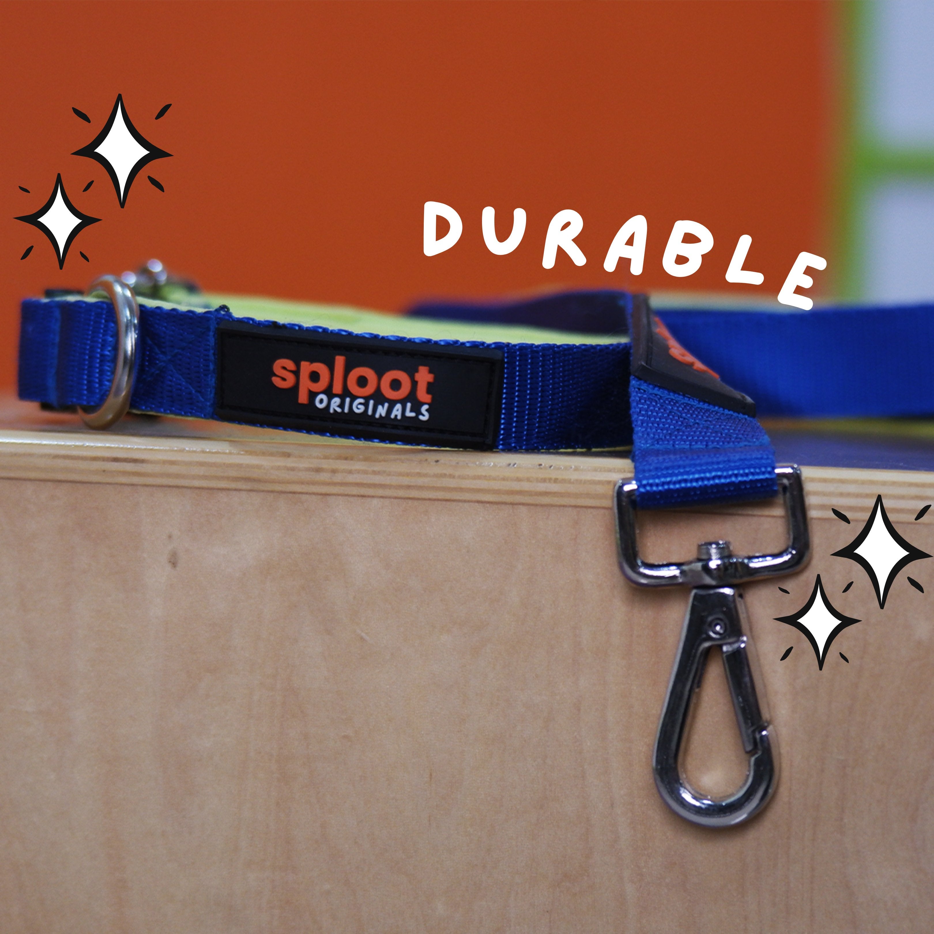 Sploot Blue & Green Dog Collar – image 4