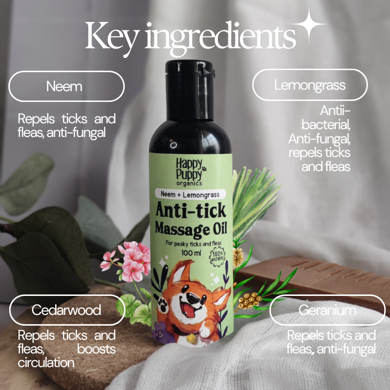 Happy Puppy Organics Organic Anti-tick Spa Oil – image 4