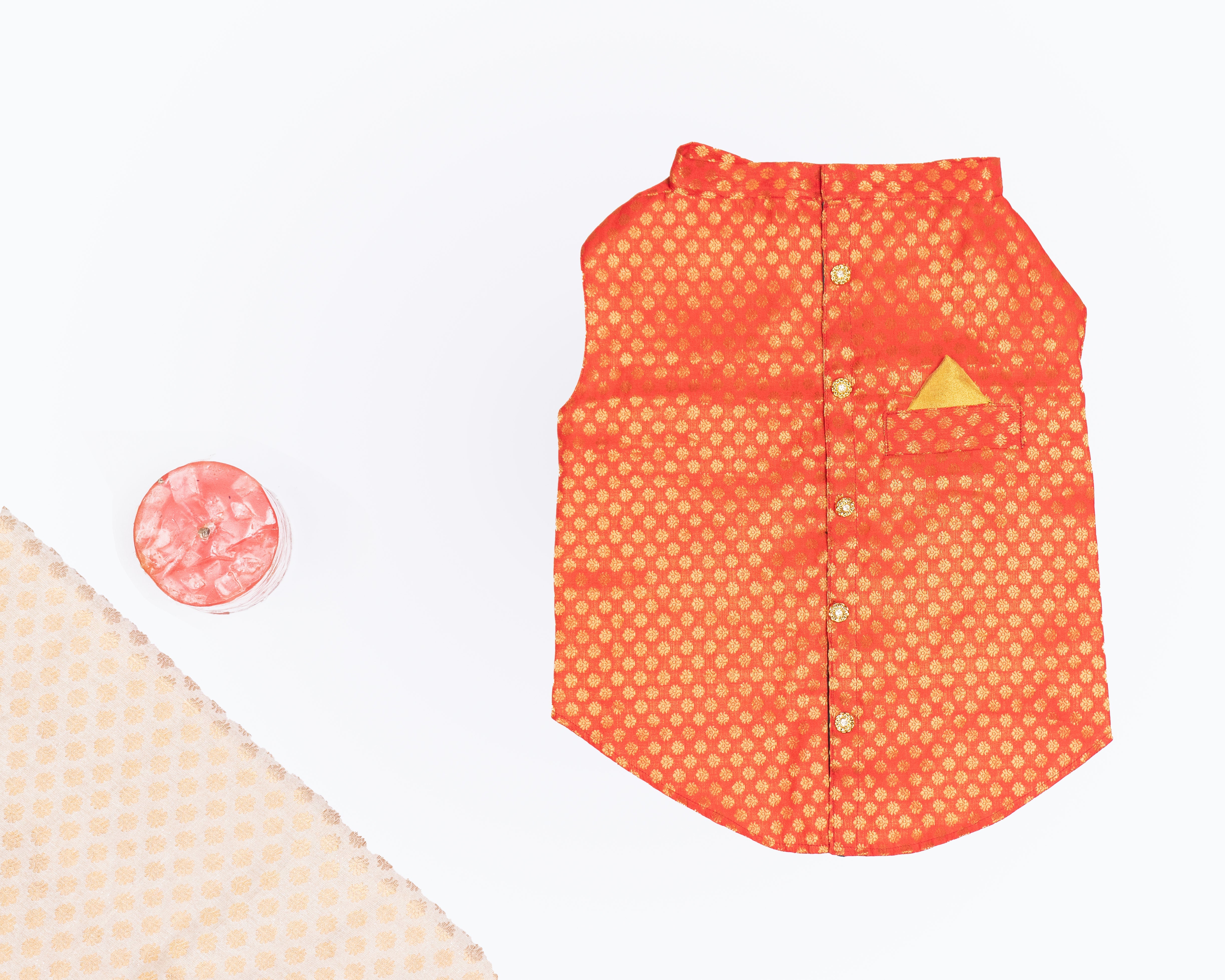 Pawgy Pets Sherwani Red for Dogs – image 2