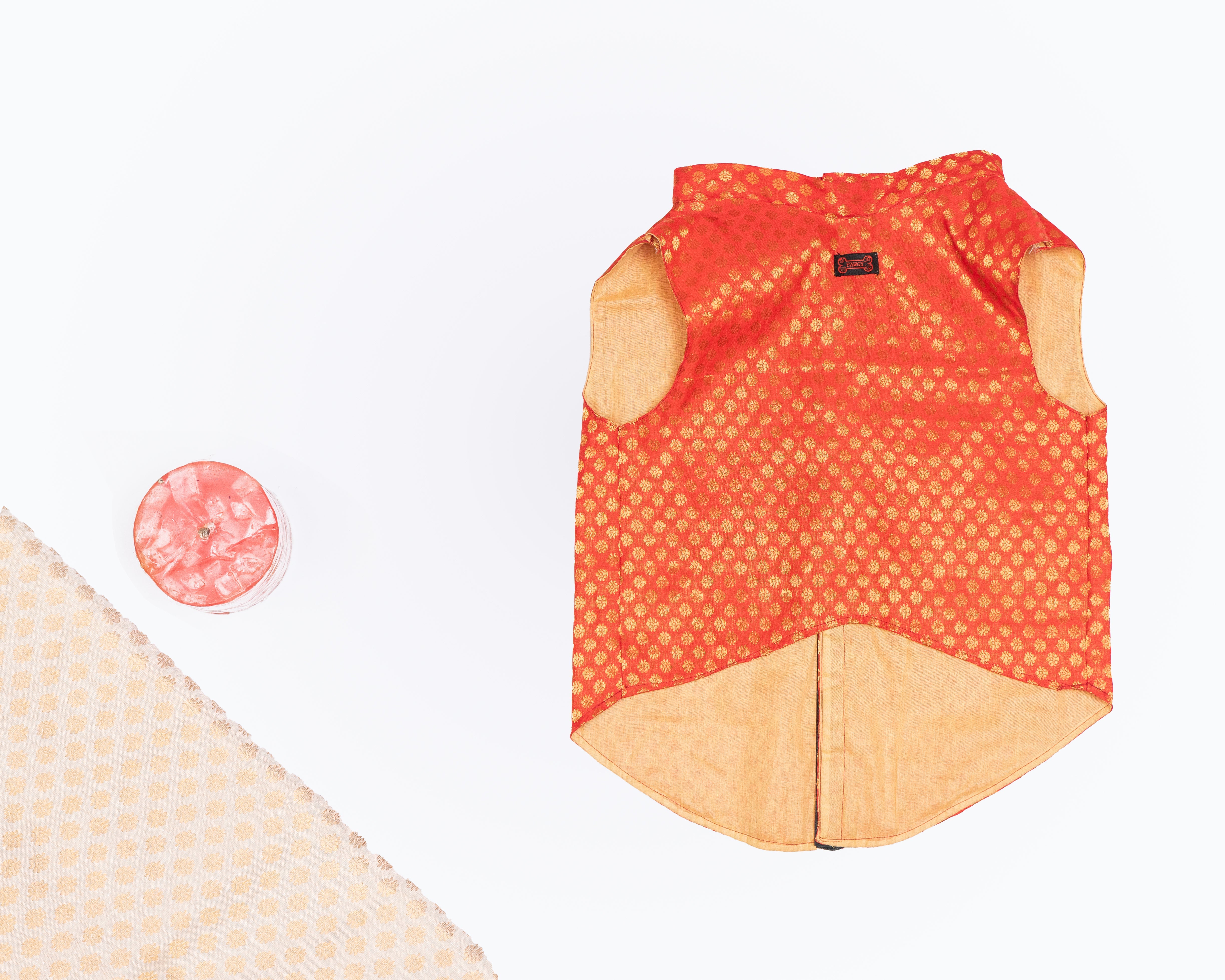 Pawgy Pets Sherwani Red for Dogs – image 4