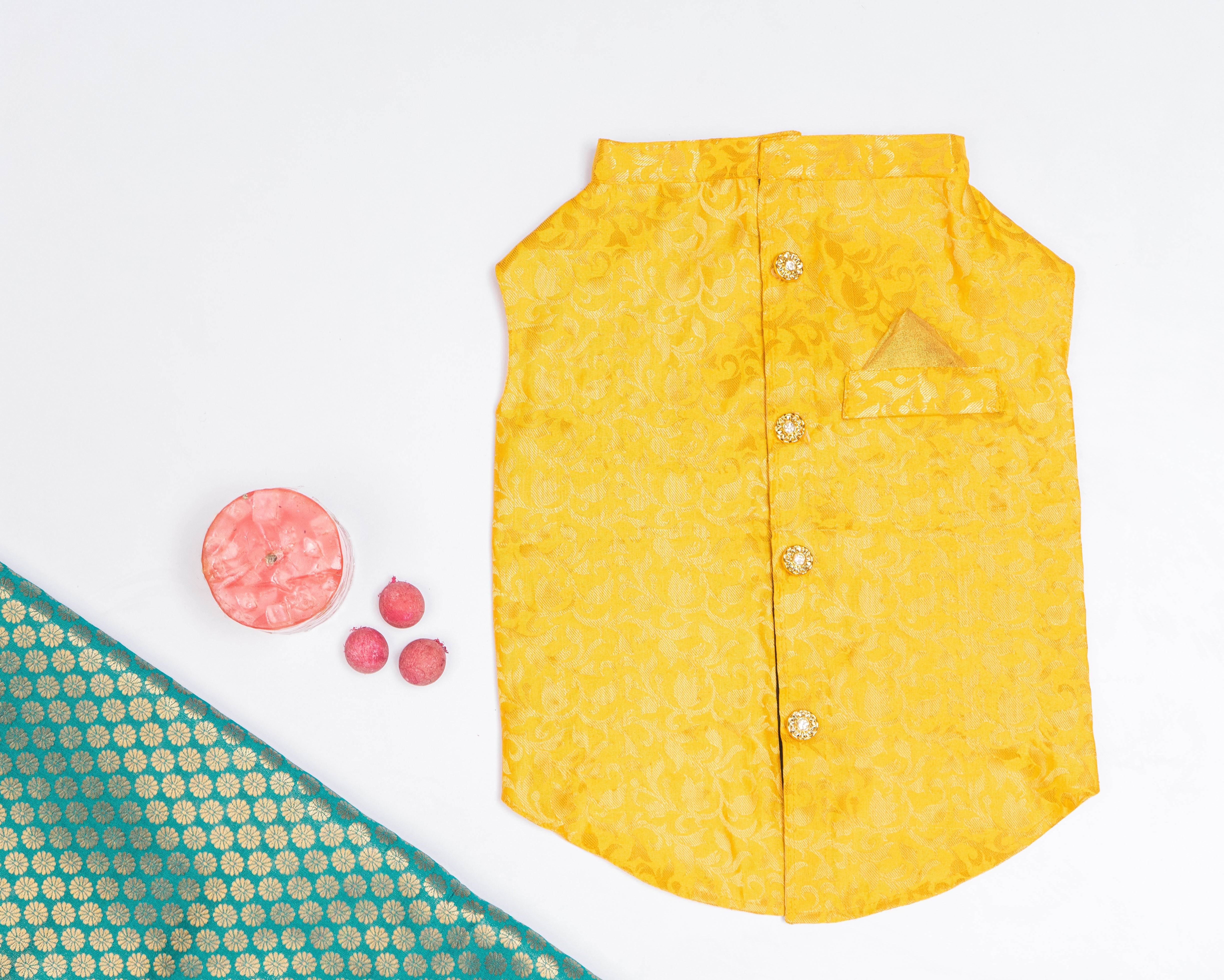 Pawgy Pets Sherwani Yellow for Dogs – image 3