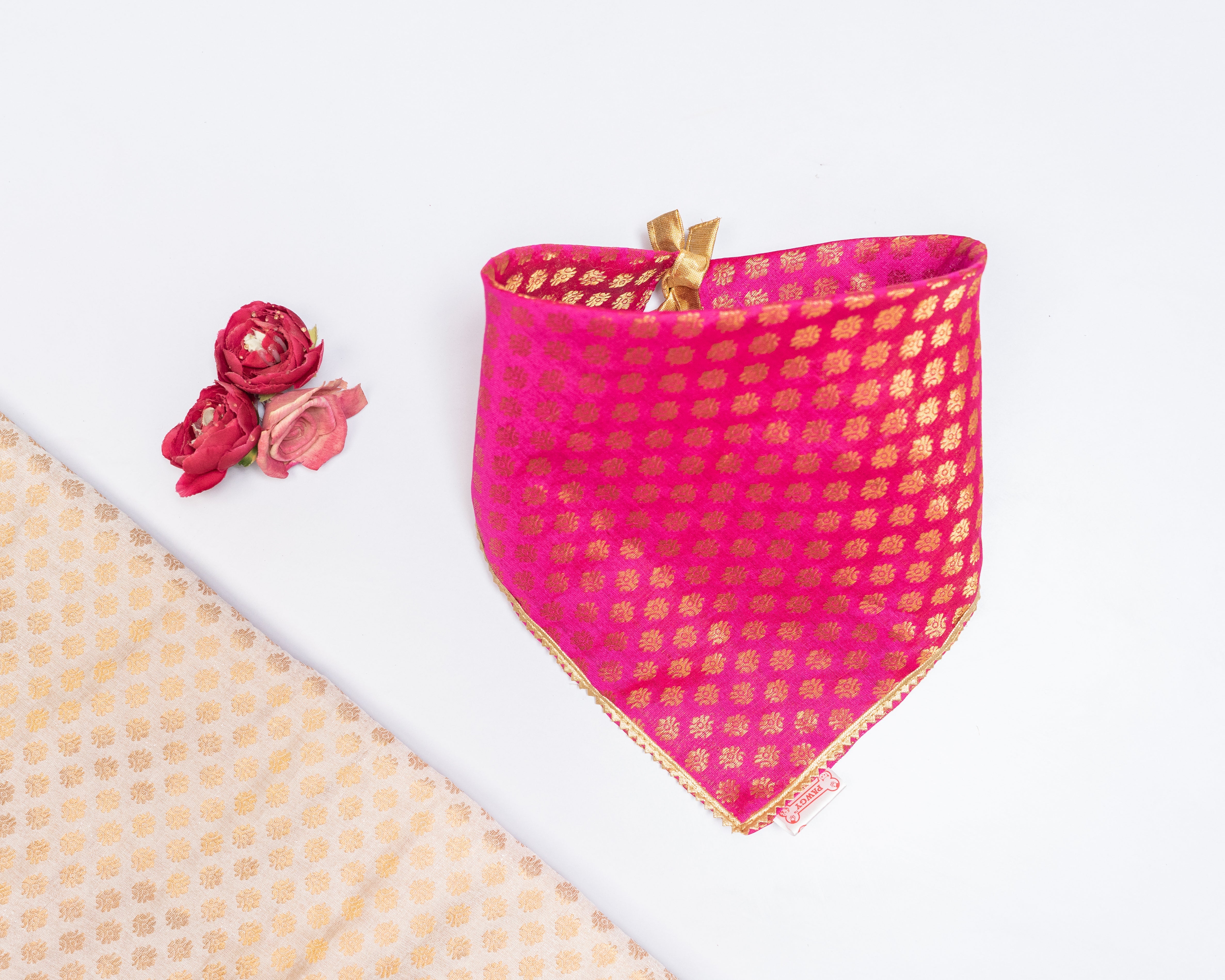 Pawgy Pets Occasion Wear Bandana Pink for Dogs & Cats – image 2