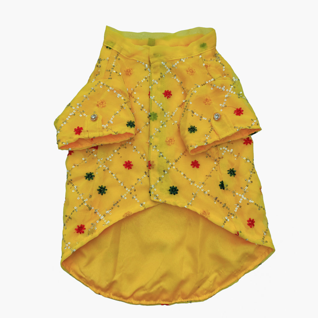 Pawgy Pets Festive Shirt Yellow for Dogs – image 2