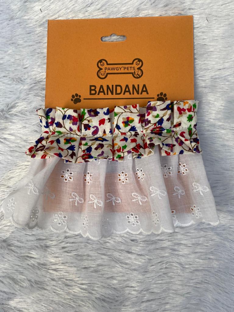 Pawgy Pets Frilly Bandana: Floral for Dogs & Cats – image 2