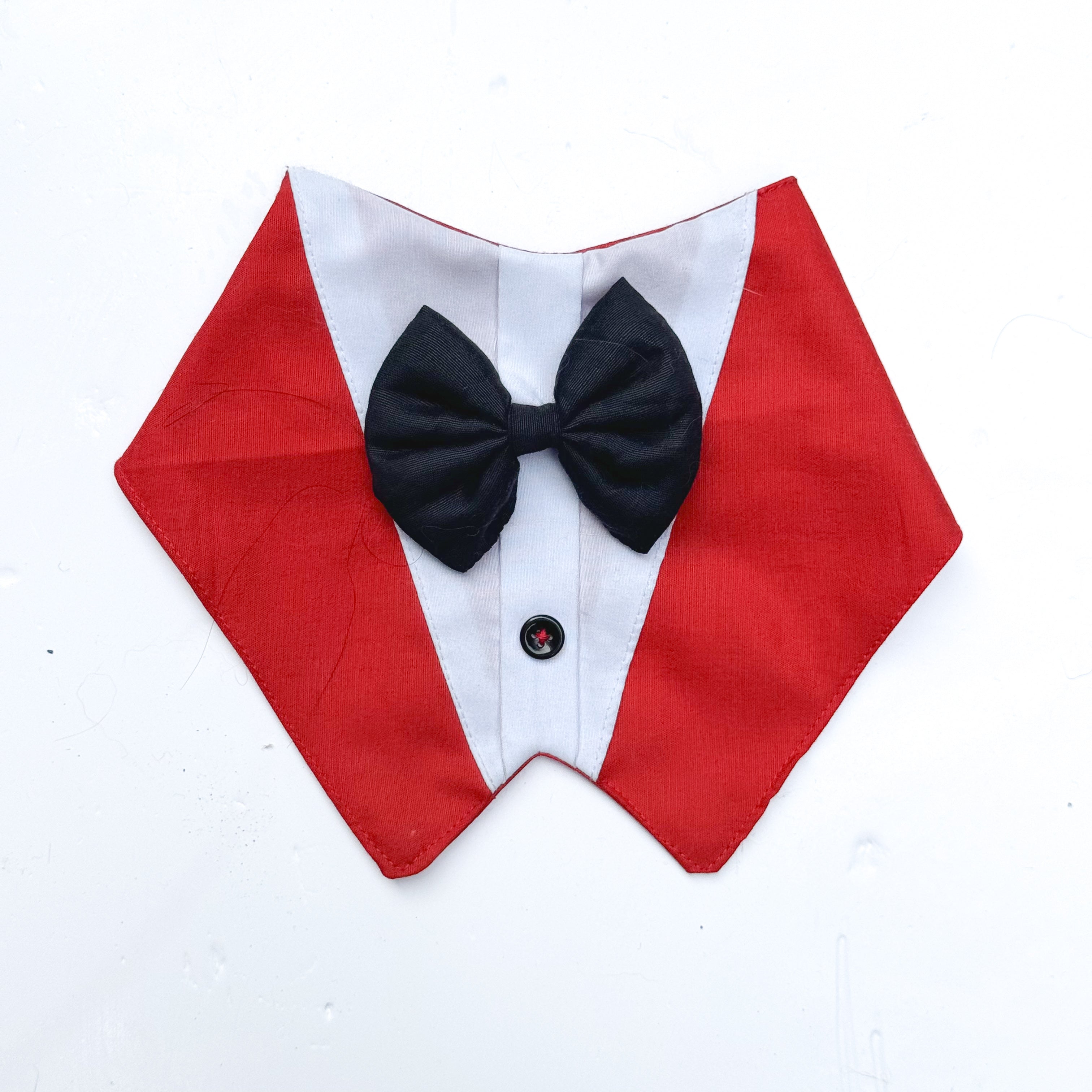 Pawgy Pets Formal Tux Bandana: Red for Dogs & Cats – image 4
