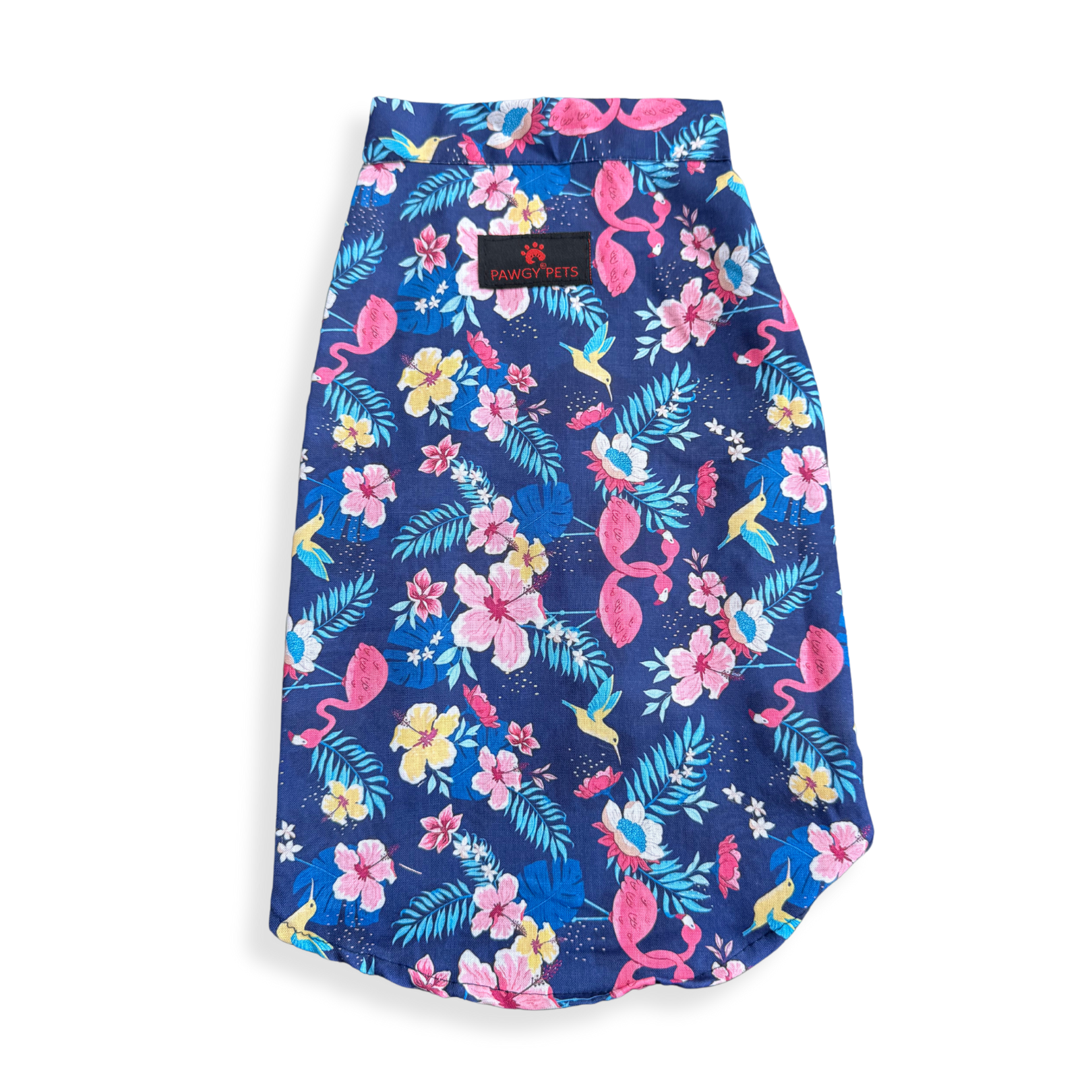 Pawgy Pets Hawaiian Flamingo Sando Navy Blue for Dogs – image 5