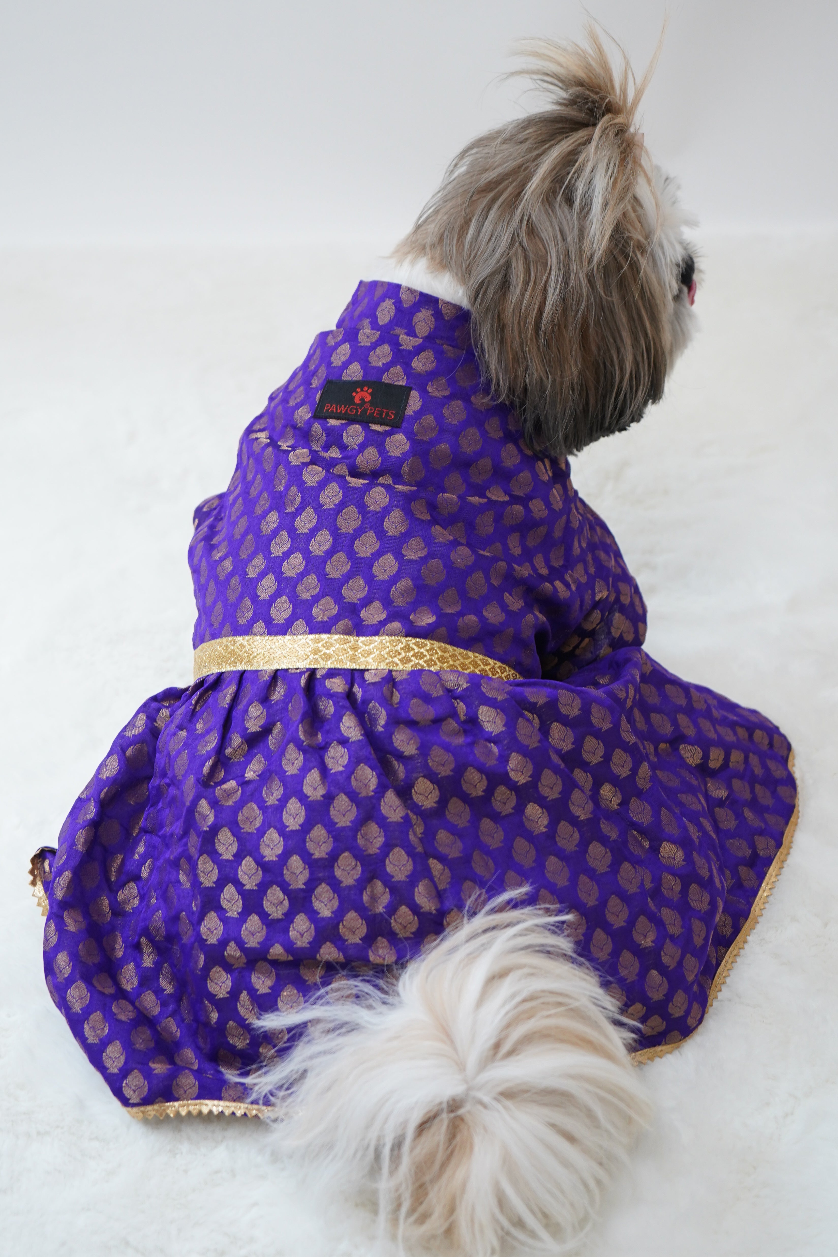 Pawgy Pets Occasion wear Dress Purple for Dogs – image 3