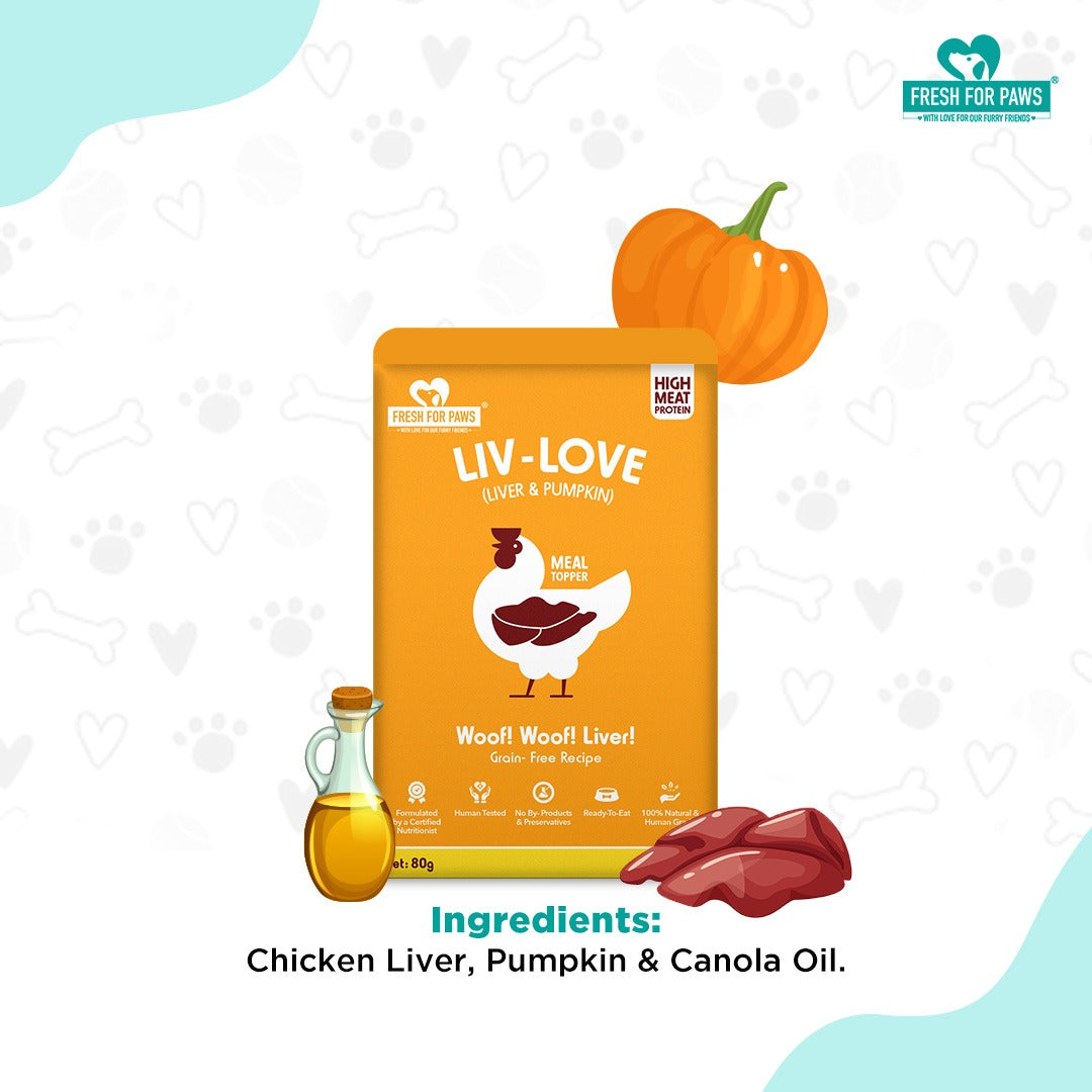 Liv- Love (Pumpkin): Food Toppers by Fresh for Paws – image 2