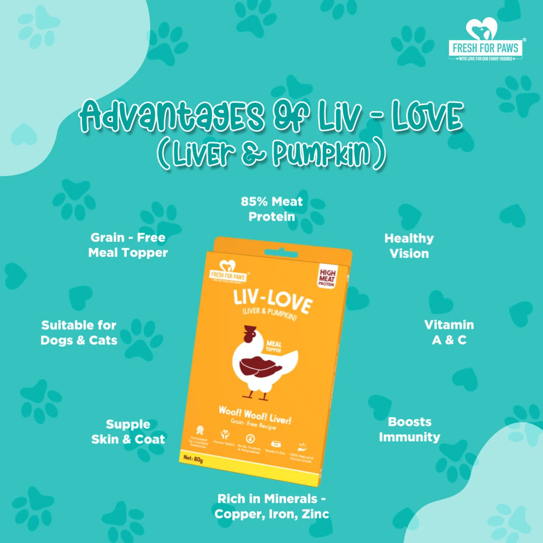 Liv- Love (Pumpkin): Food Toppers by Fresh for Paws – image 3