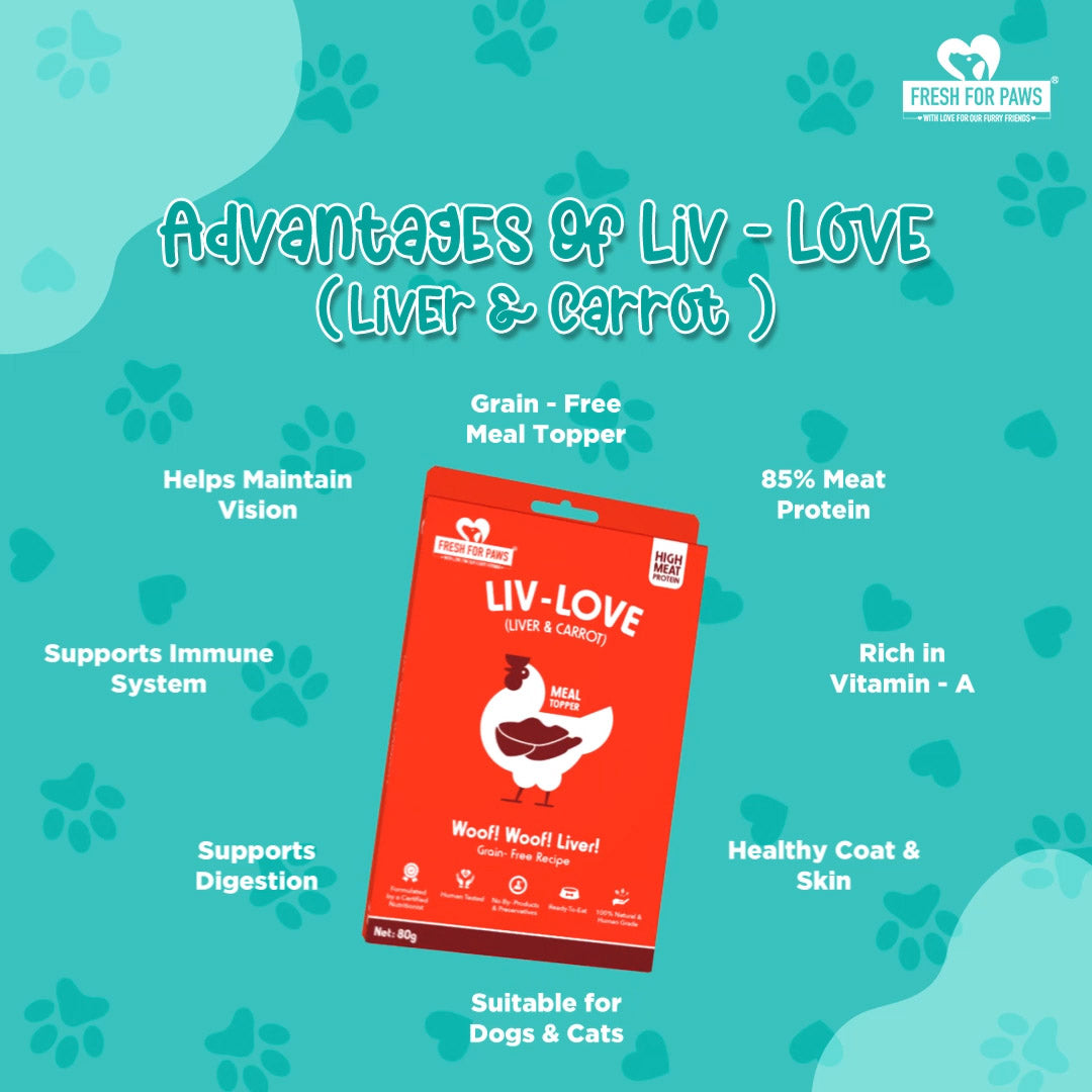 Liv- Love (Carrot): Food Toppers by Fresh for Paws – image 2