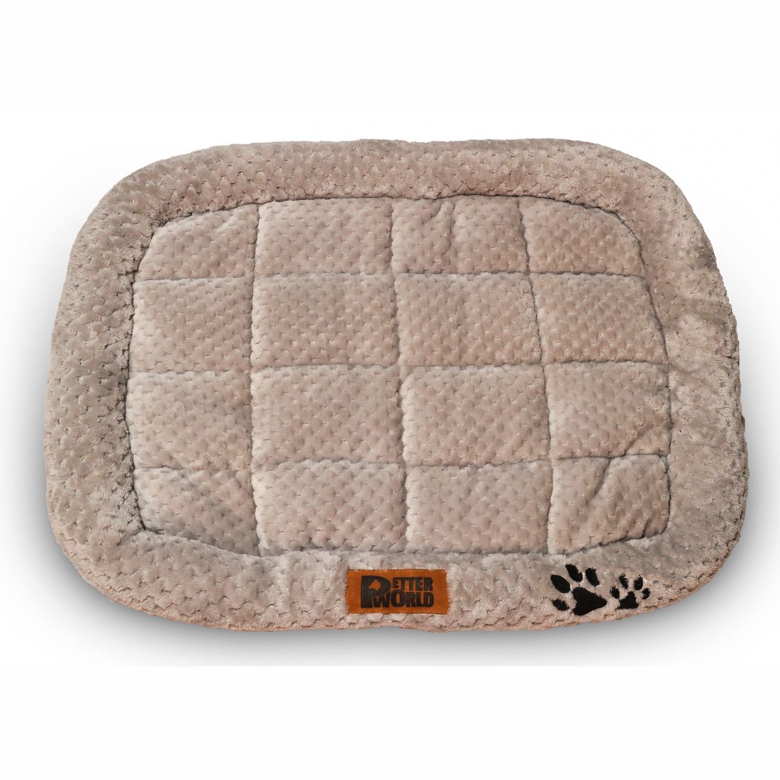 Petter World All Weather Ultra Soft Dog Mat with Padded Perimeters for Head & Jaw Support, Meteorite – image 3