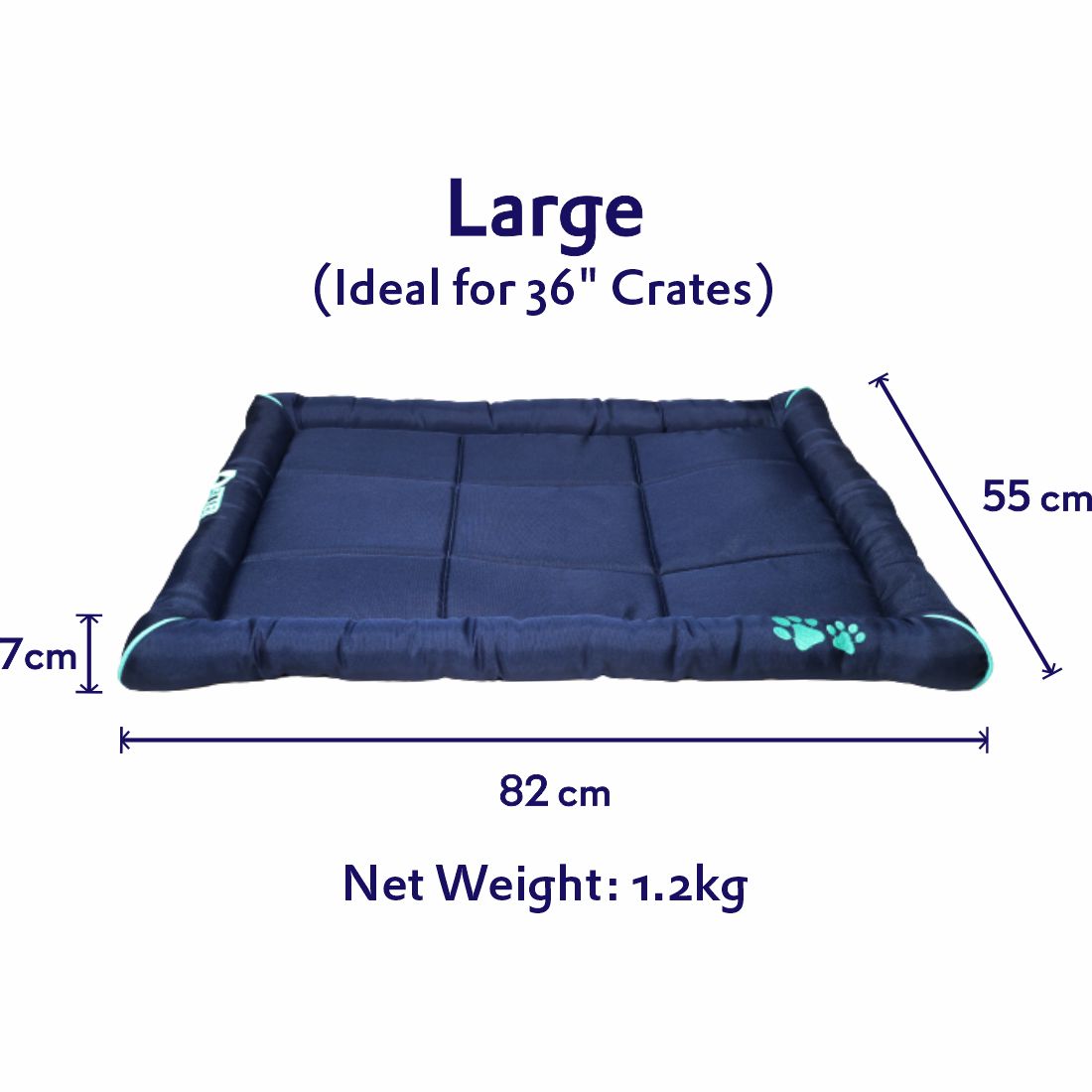 Petter World Waterproof Dog Mat with Padded Perimeters for Head & Paw Support – image 7