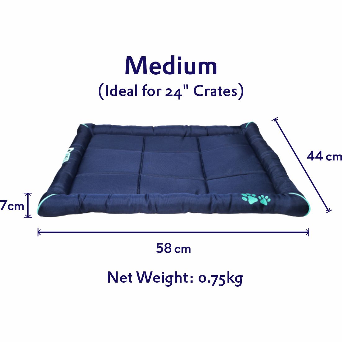 Petter World Waterproof Dog Mat with Padded Perimeters for Head & Paw Support – image 9