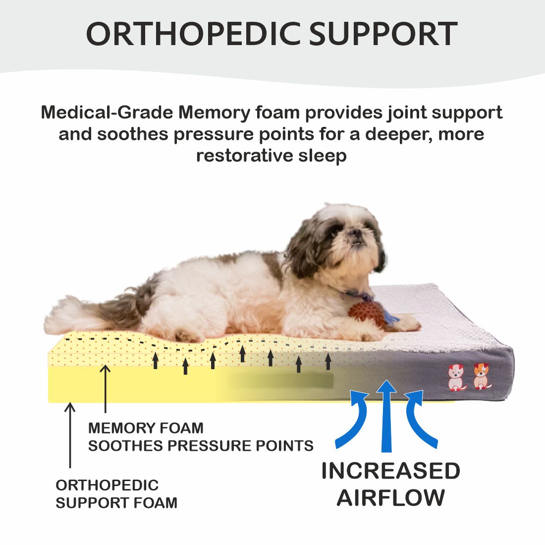 Petter World Orthopedic Memory Foam Bed – image 2