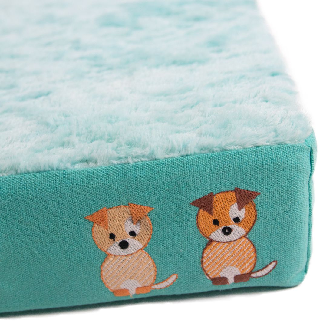 Petter World Orthopedic Memory Foam Bed, Turquoise – image 4