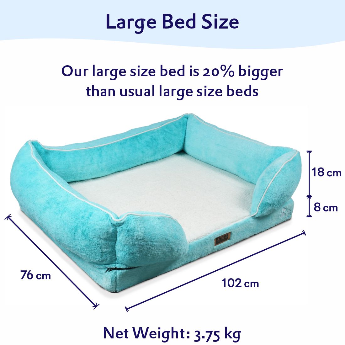 Petter World Orthopedic Foam Sofa Bed - Turquoise – image 8