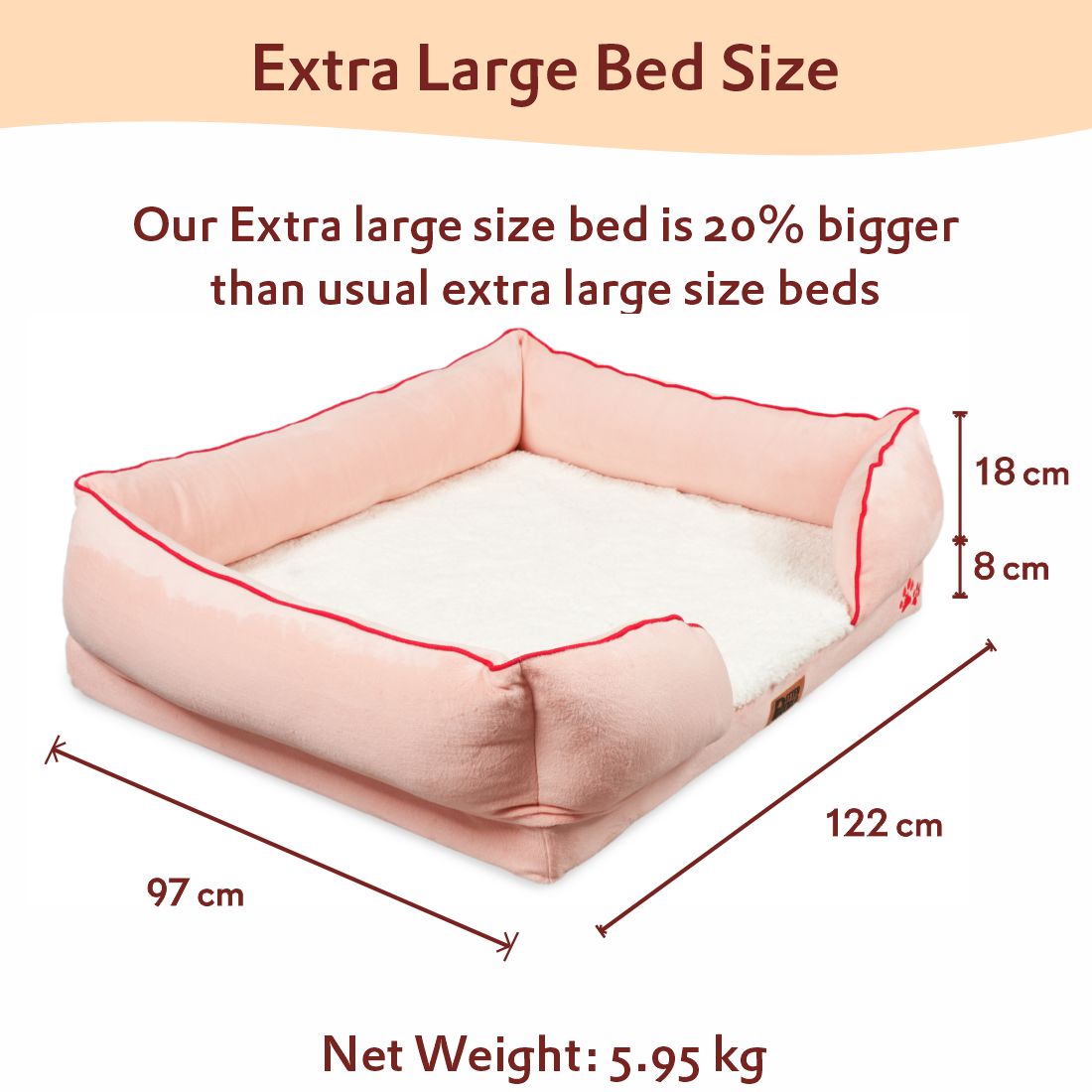 Petter World Orthopedic Foam Sofa Bed - Peach Pearl – image 10