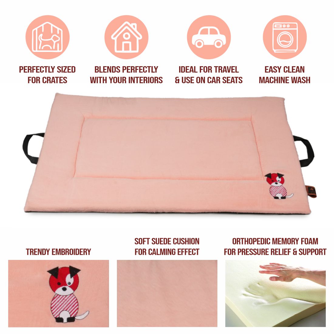 Petter World Memory Foam Mat - Peach Pearl – image 6