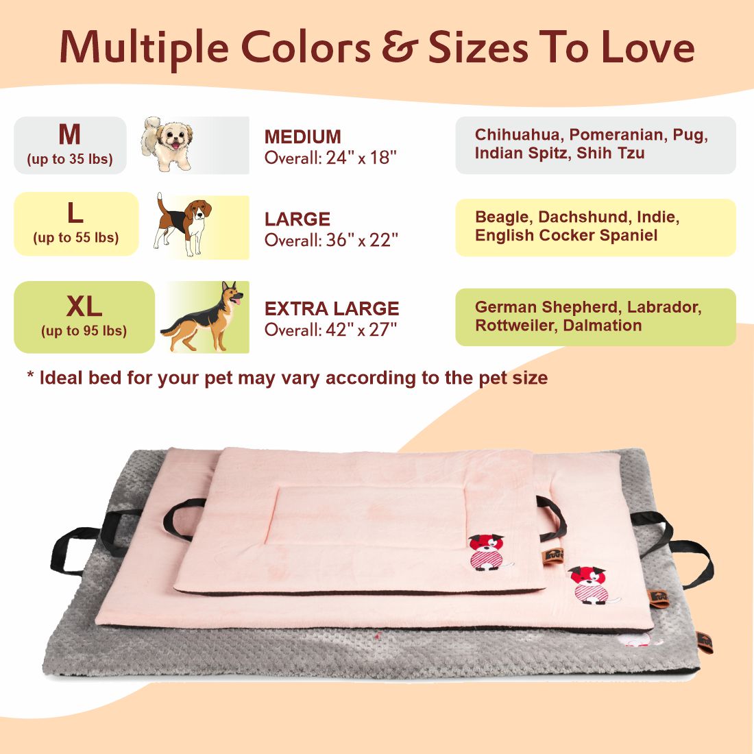 Petter World Memory Foam Mat - Peach Pearl – image 7