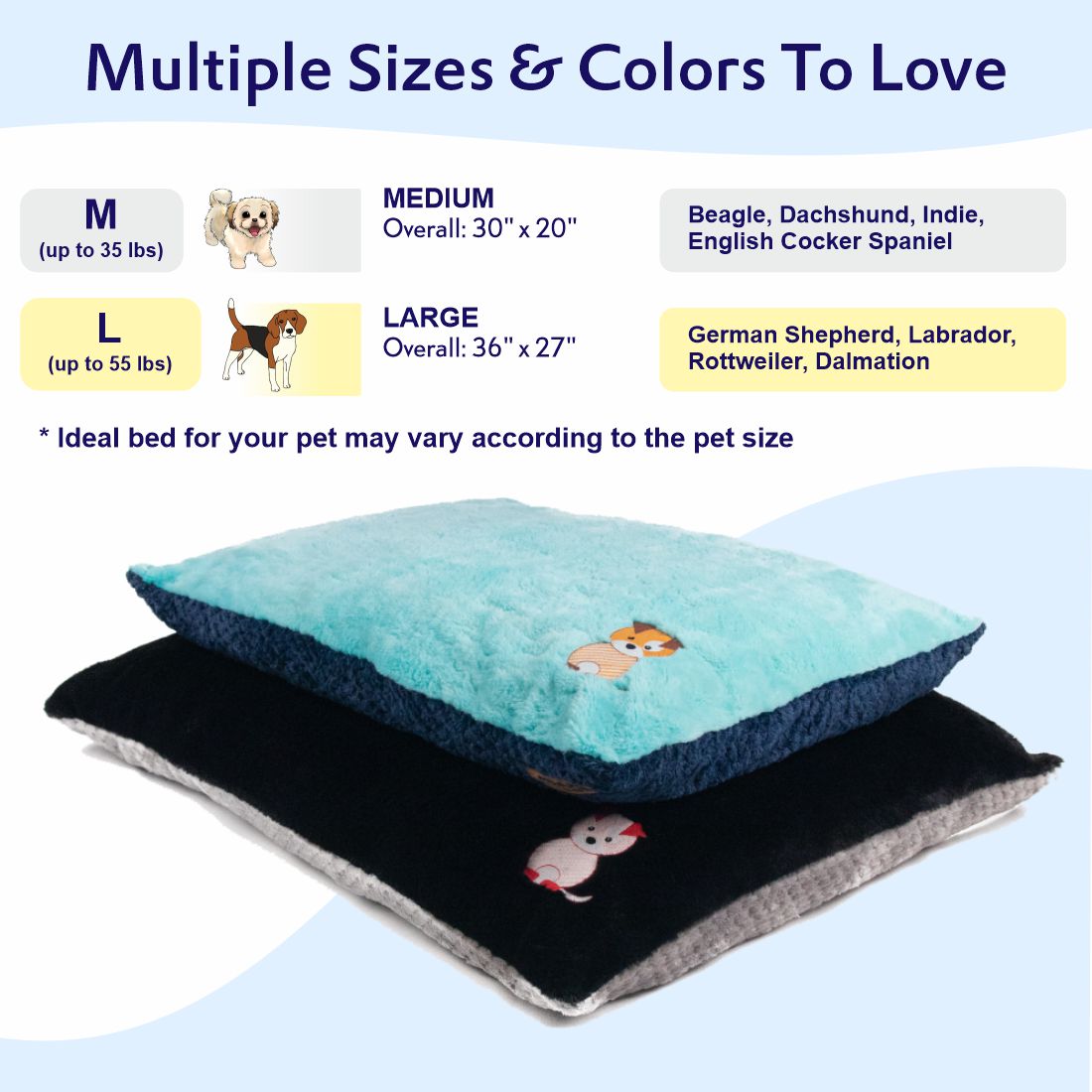 Petter World Chopped Foam Pillow Bed – image 9