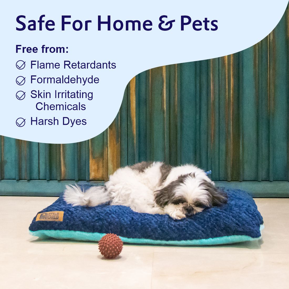Petter World Chopped Foam Pillow Bed – image 12