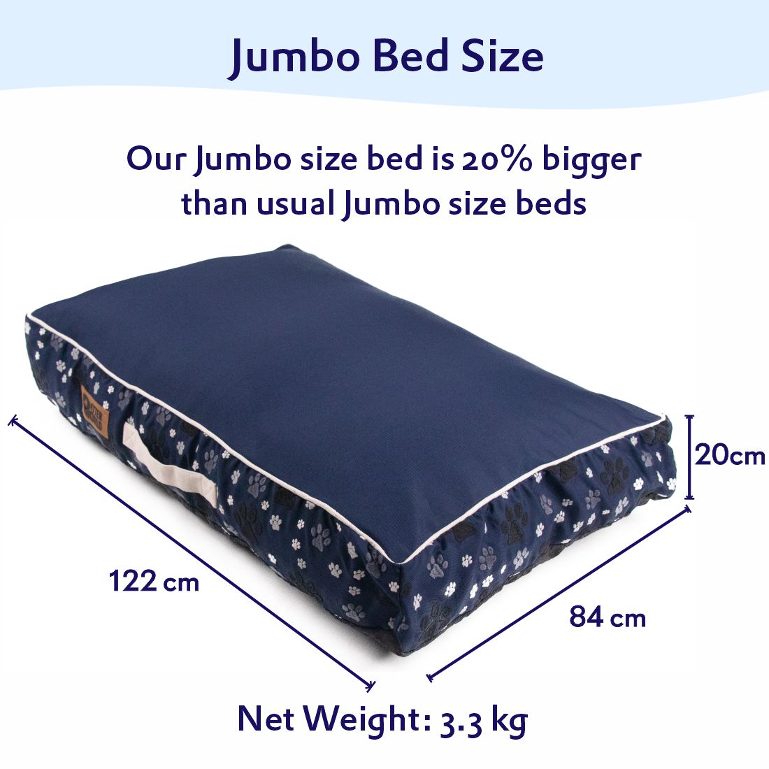 Petter World Waterproof Cushion Mattress - Ensign Blue – image 11