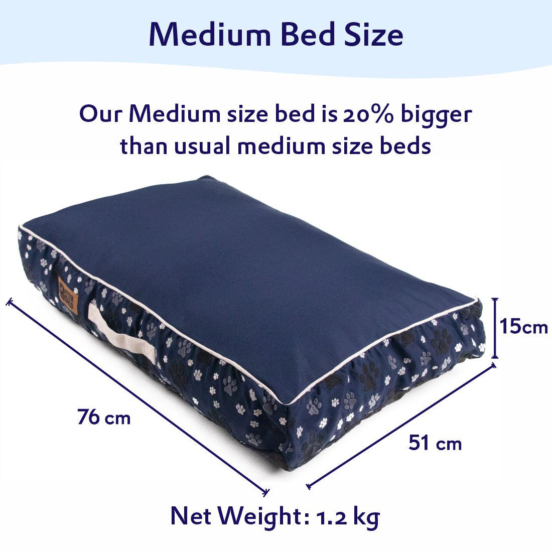 Petter World Waterproof Cushion Mattress - Ensign Blue – image 8