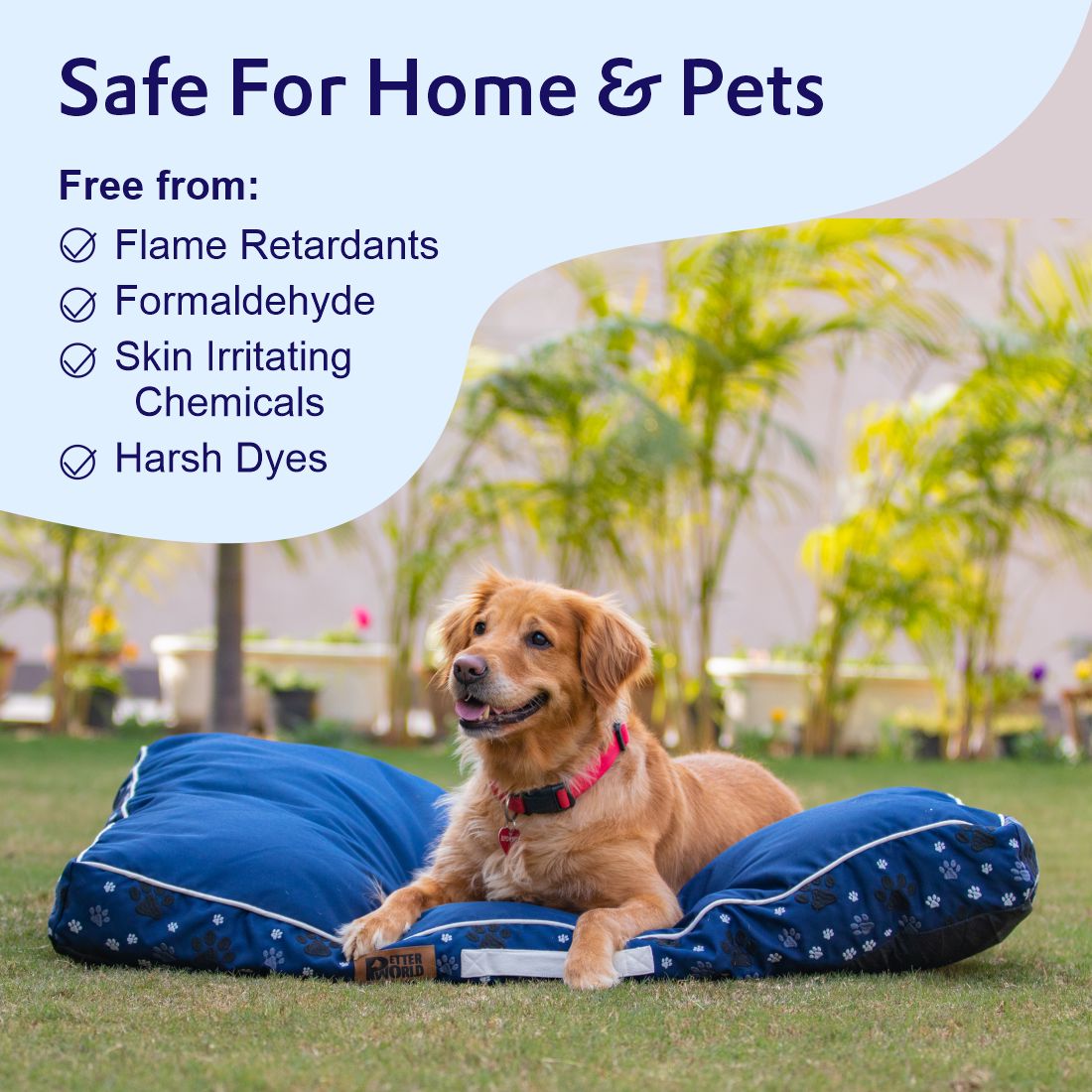 Petter World Waterproof Cushion Mattress - Ensign Blue – image 12