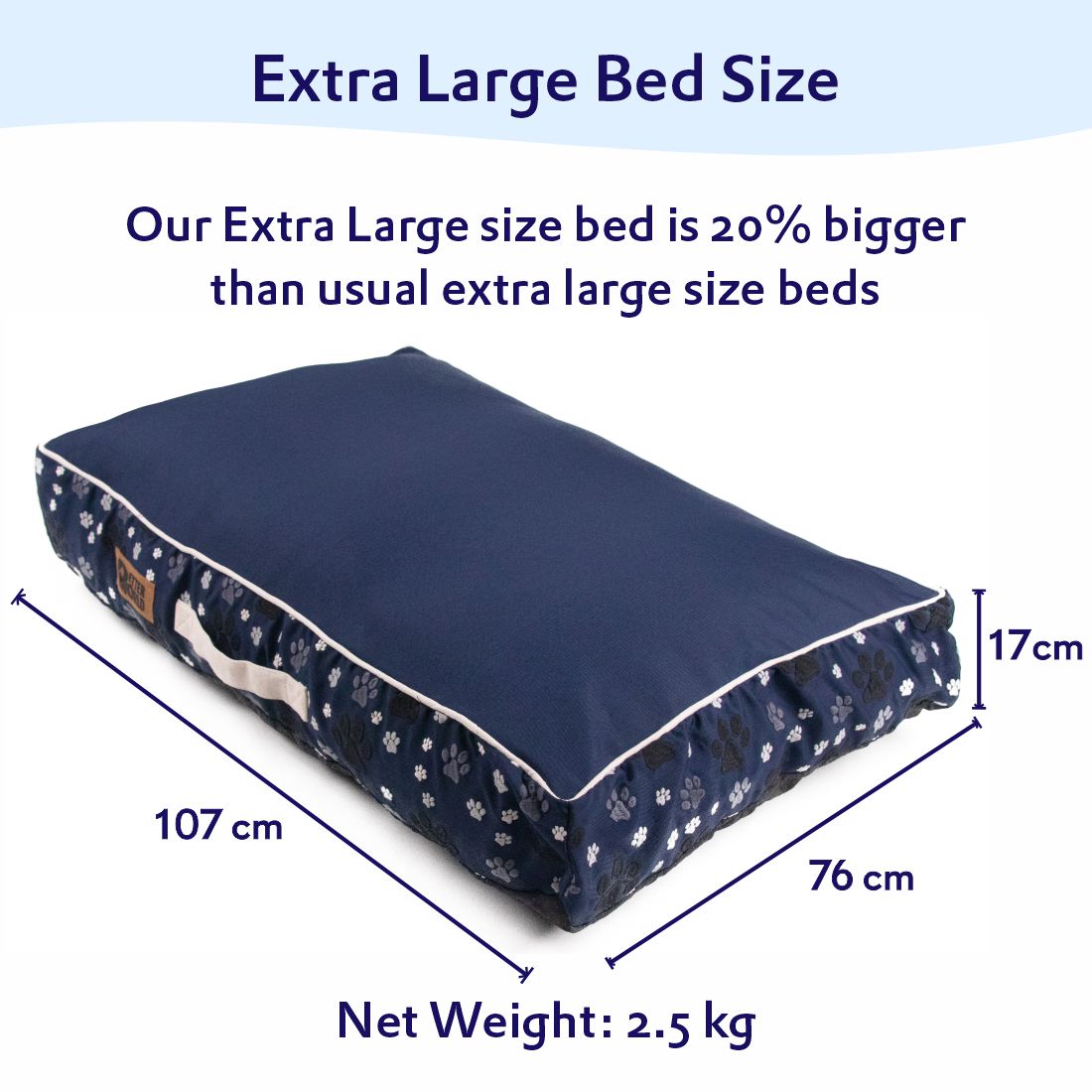 Petter World Waterproof Cushion Mattress - Ensign Blue – image 10