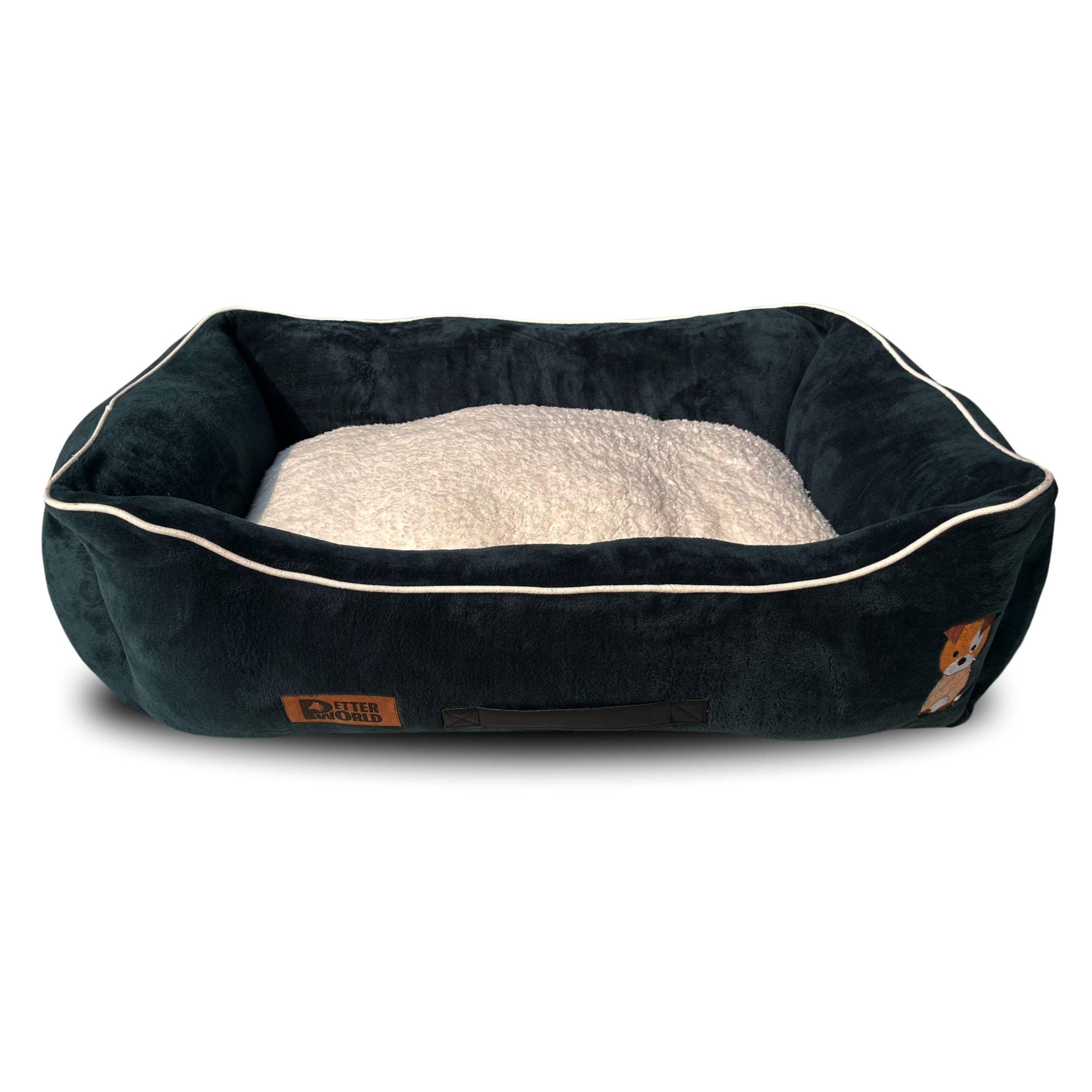 Petter World Luxury Bottle Green Lounger Bed with Removable Cushion – image 8