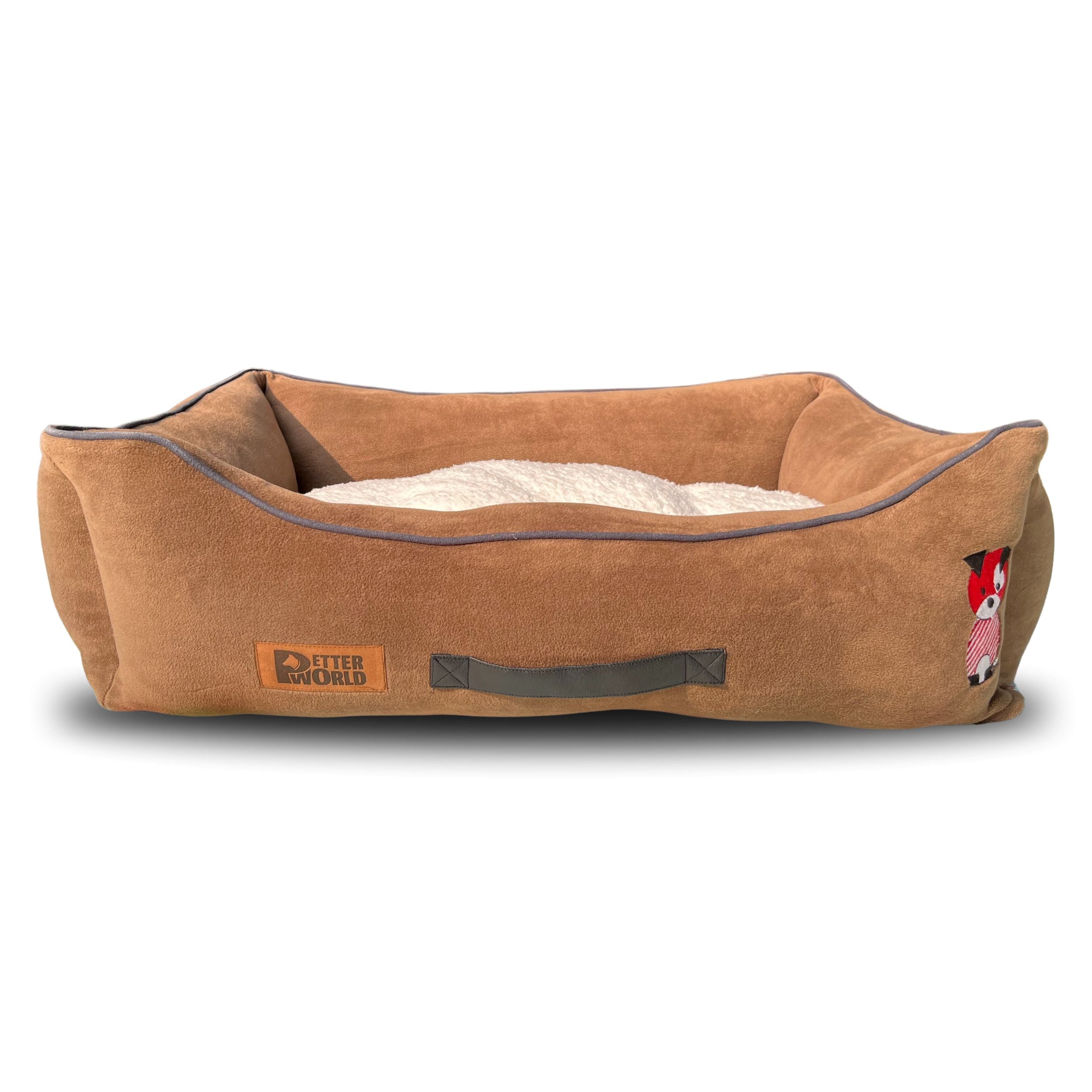 Petter World Luxury Mocha Brown Lounger Bed with Removable Cushion – image 8