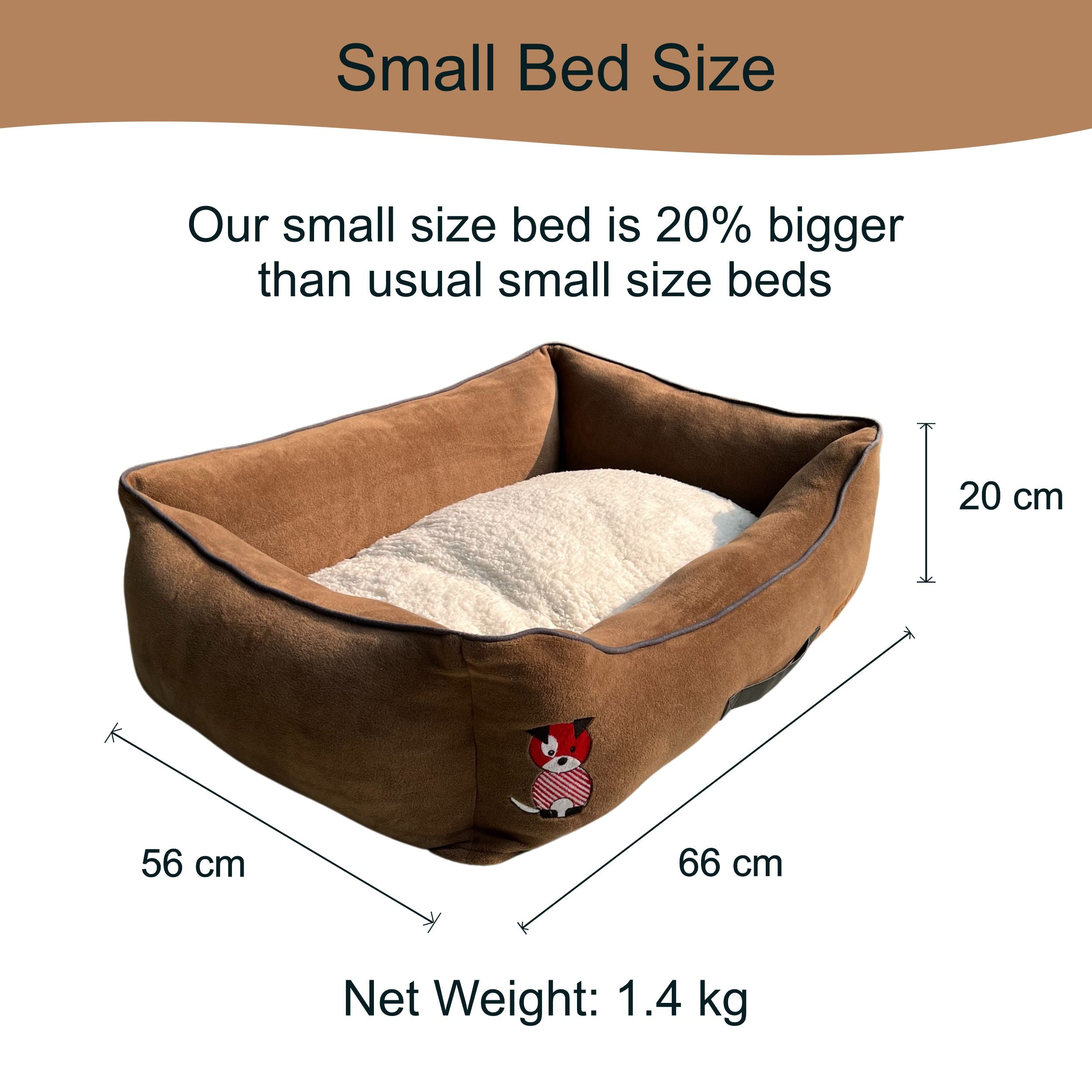 Petter World Luxury Mocha Brown Lounger Bed with Removable Cushion – image 10