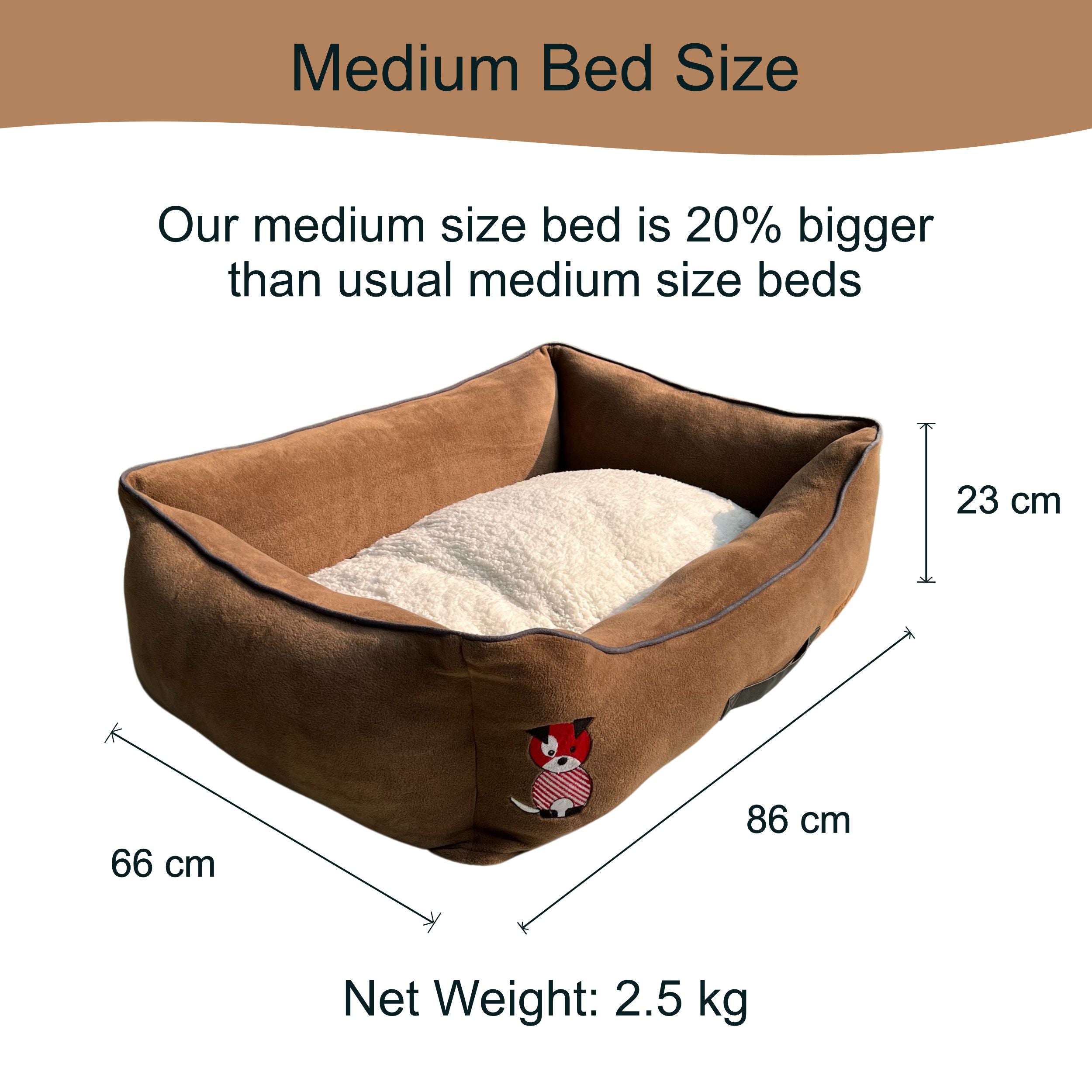 Petter World Luxury Mocha Brown Lounger Bed with Removable Cushion – image 11