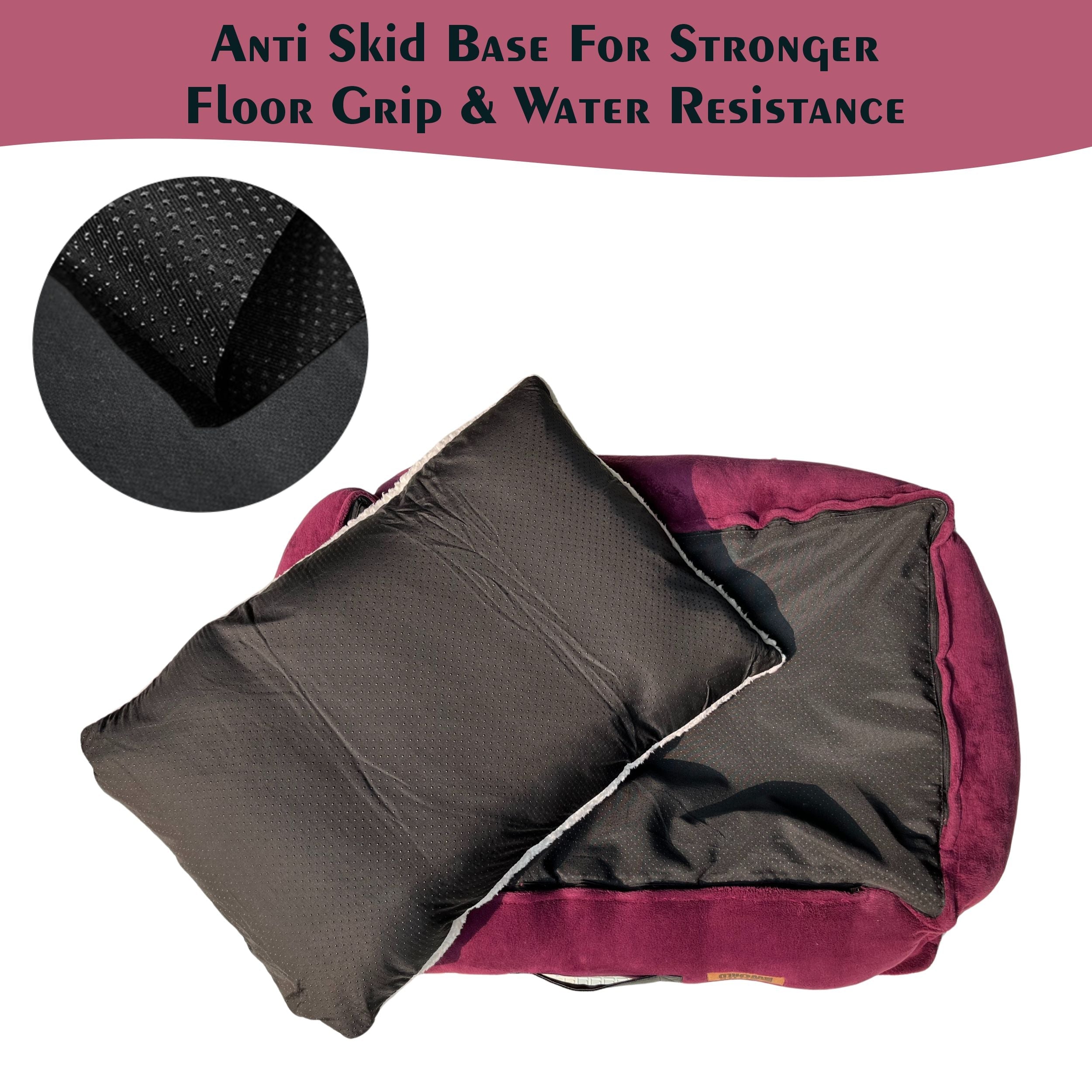 Petter World Luxury Mulled Wine Lounger Bed with Removable Cushion – image 14