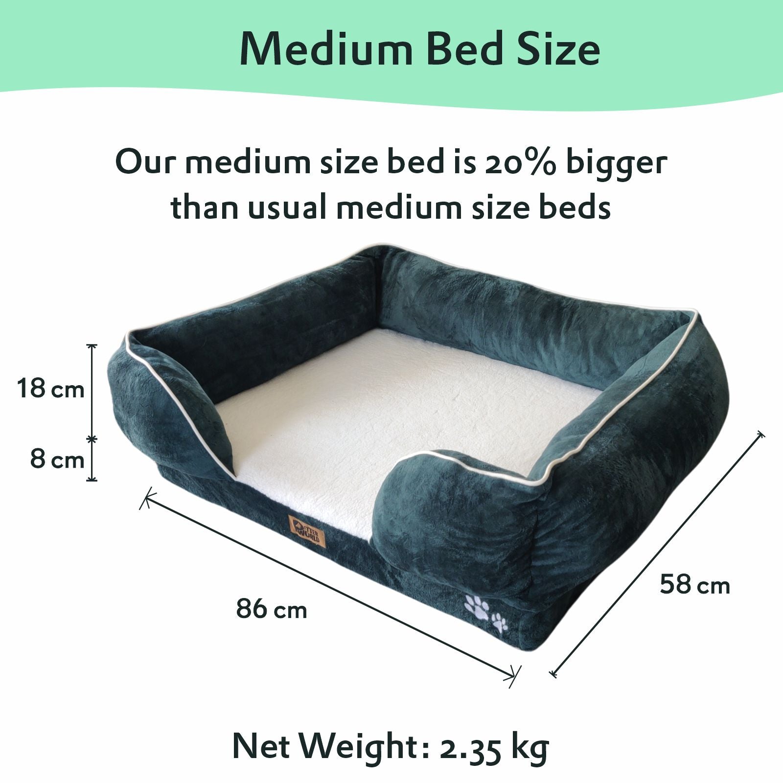 Petter World Orthopedic Foam Sofa Bed - Bottle Green – image 6