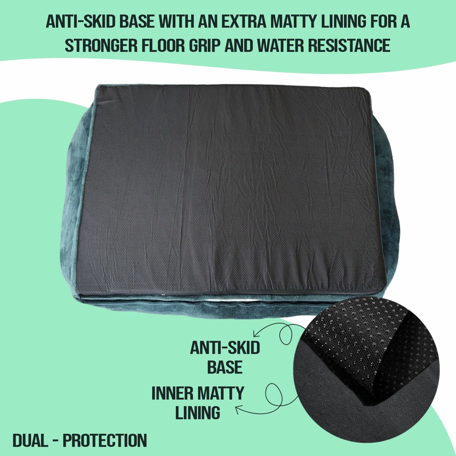 Petter World Orthopedic Foam Sofa Bed - Bottle Green – image 9