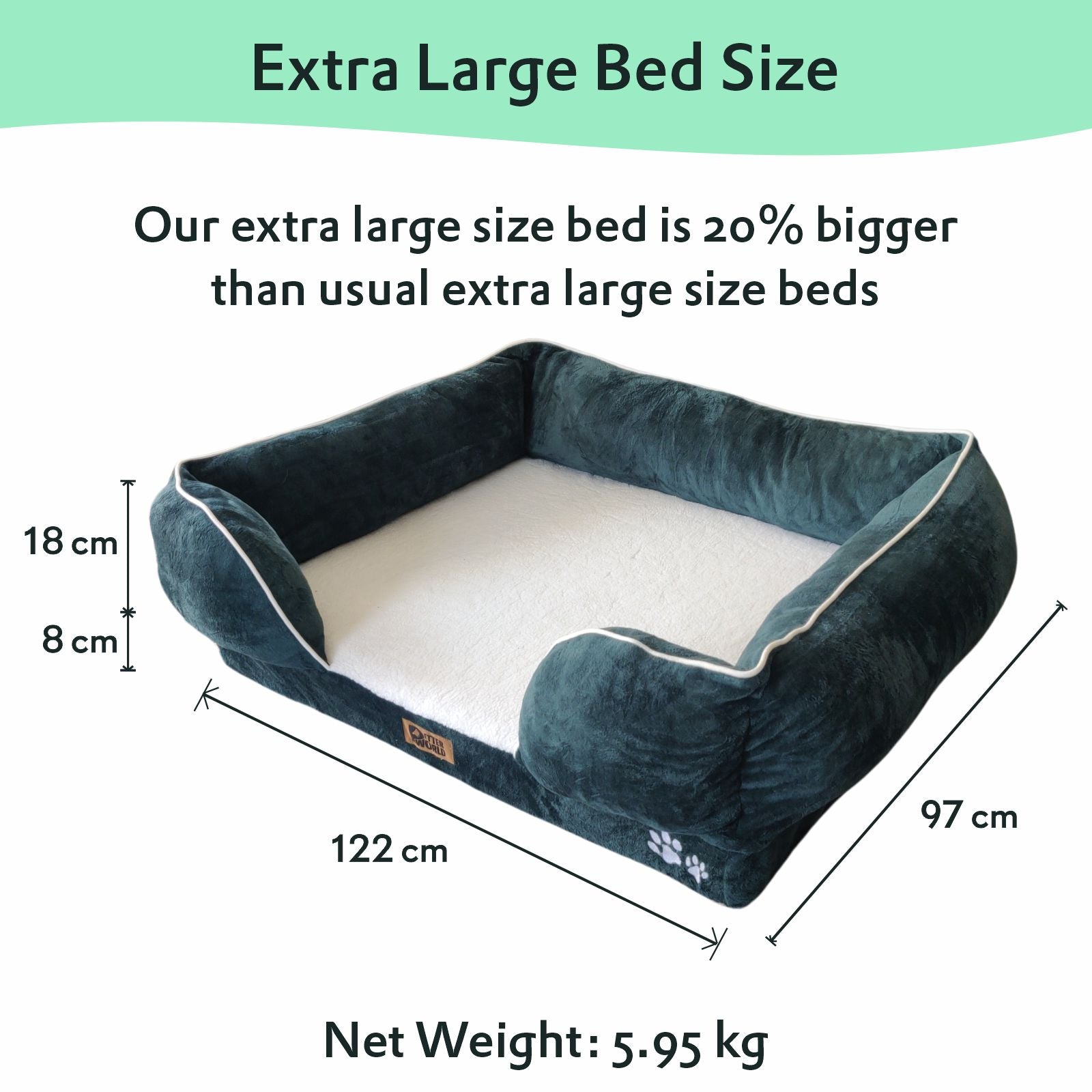 Petter World Orthopedic Foam Sofa Bed - Bottle Green – image 8