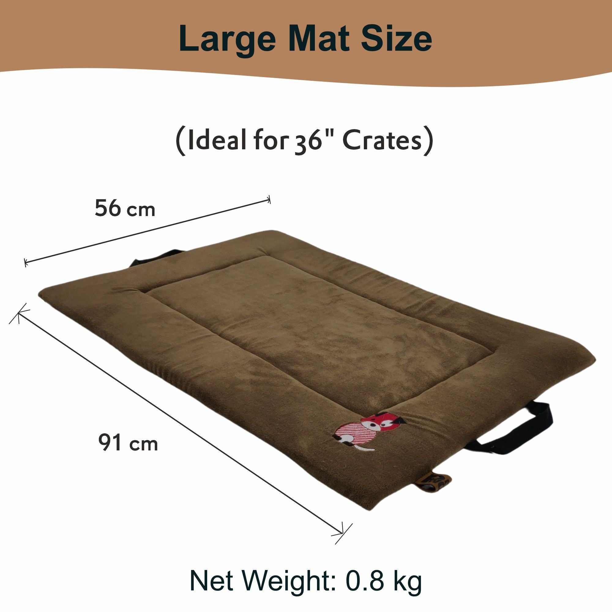 Petter World Memory Foam Mat - Mocha Brown – image 8