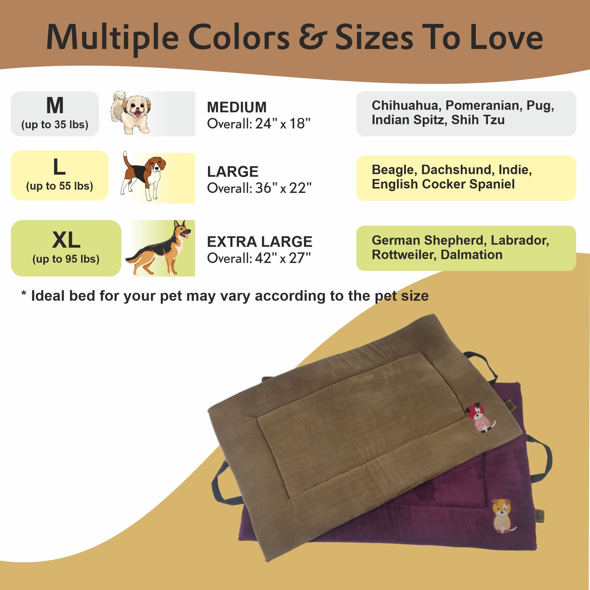Petter World Memory Foam Mat - Mocha Brown – image 4