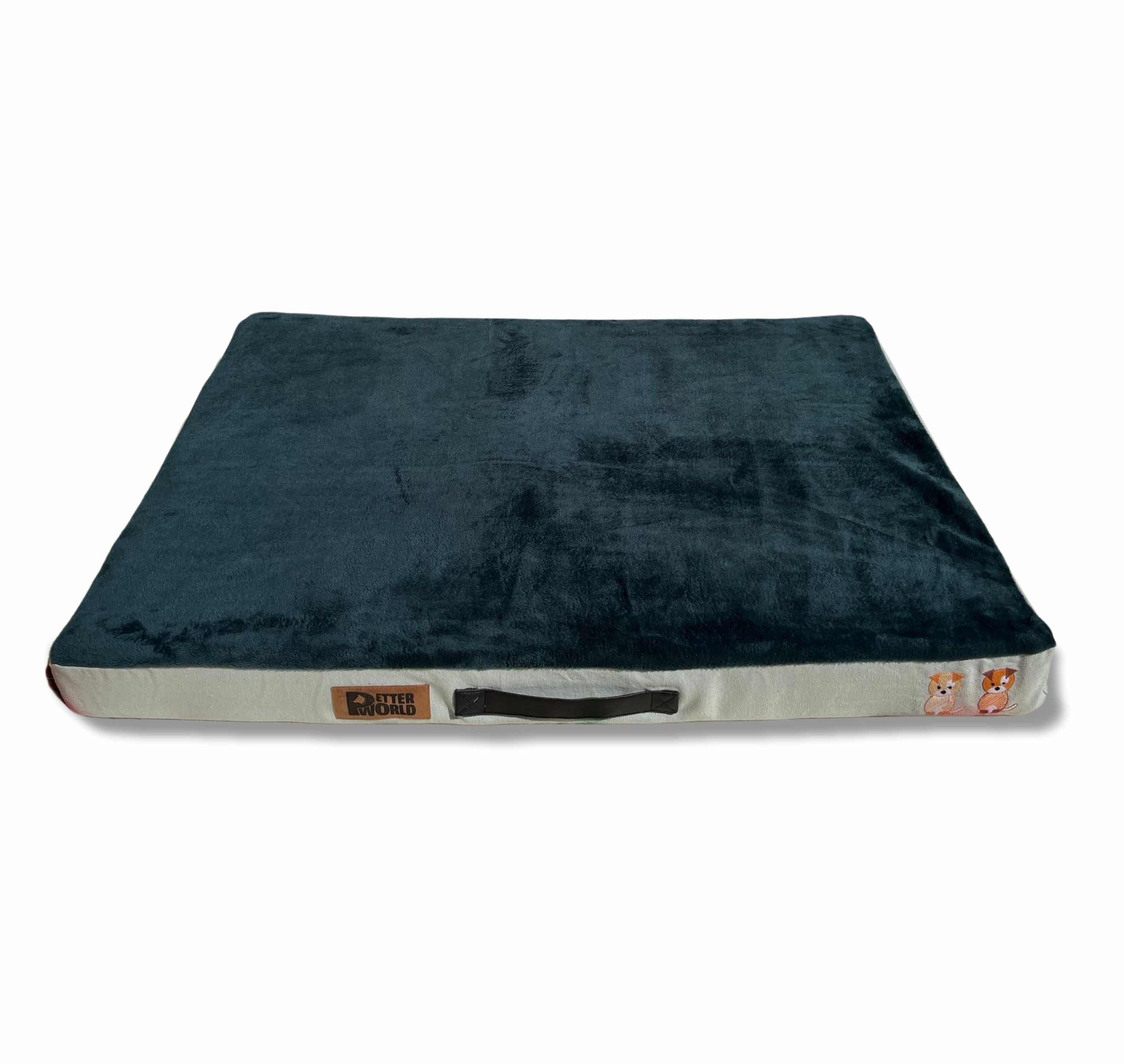 Petter World Orthopedic Memory Foam Bed - Bottle Green – image 5