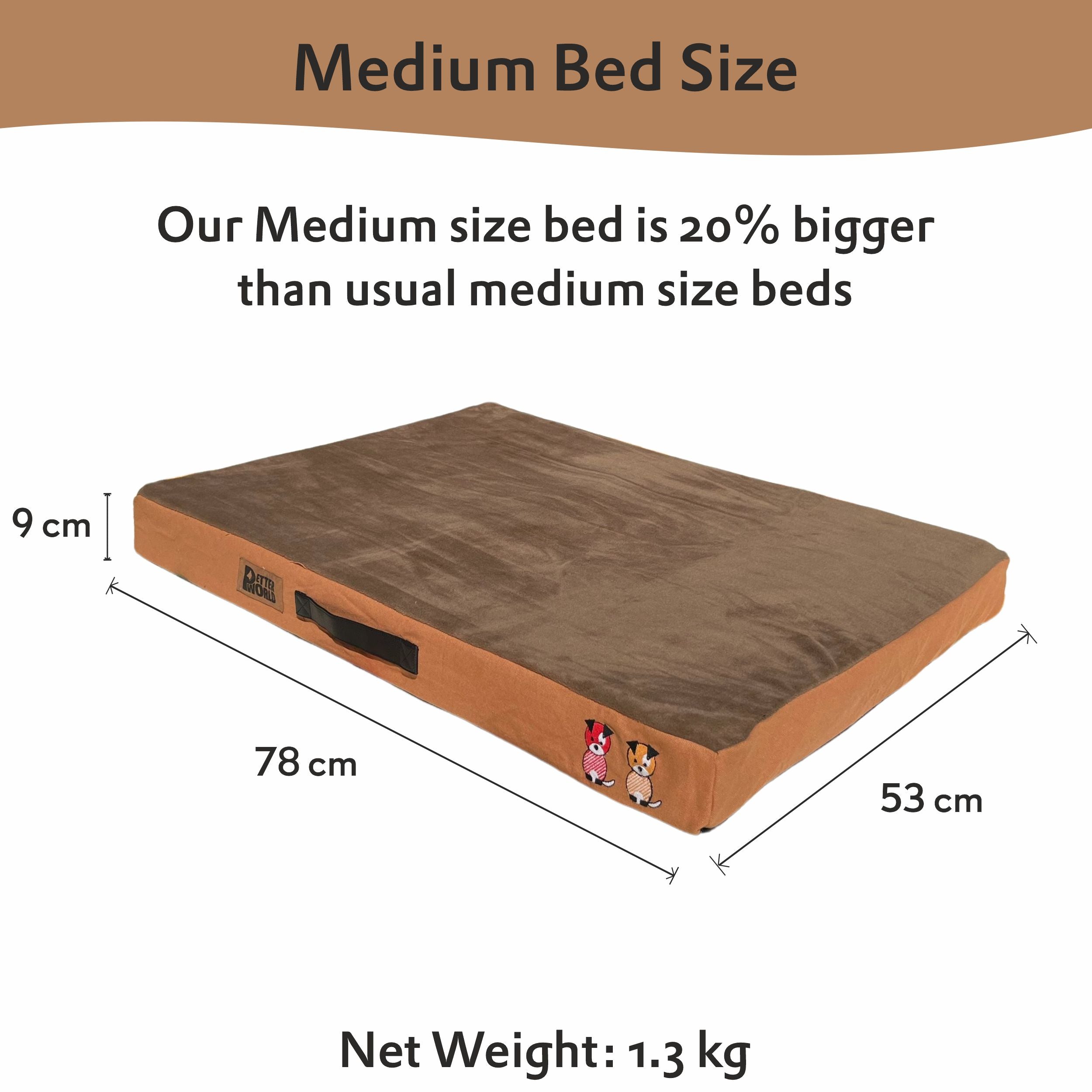 Petter World Orthopedic Memory Foam Bed - Mocha Brown – image 7