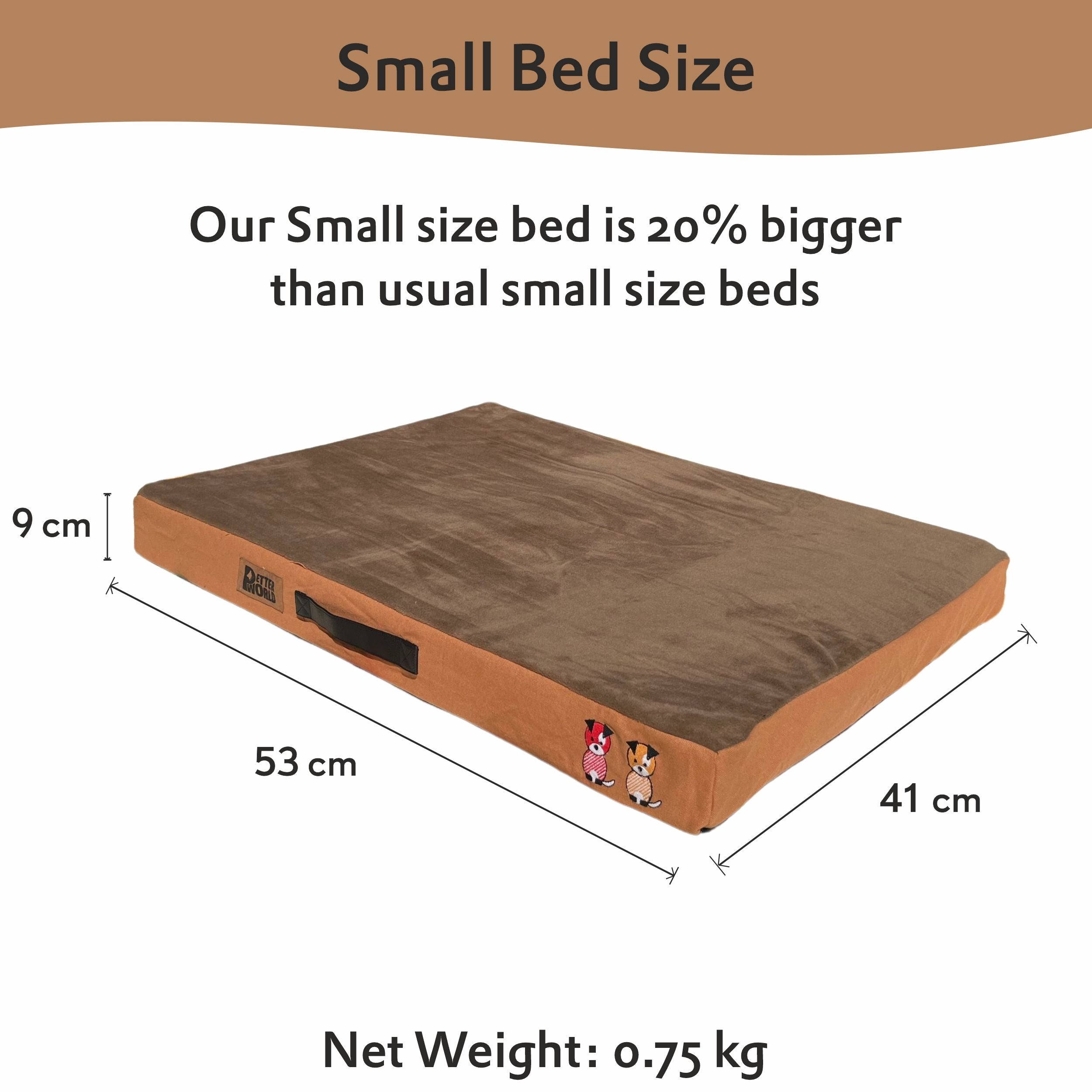 Petter World Orthopedic Memory Foam Bed - Mocha Brown – image 6