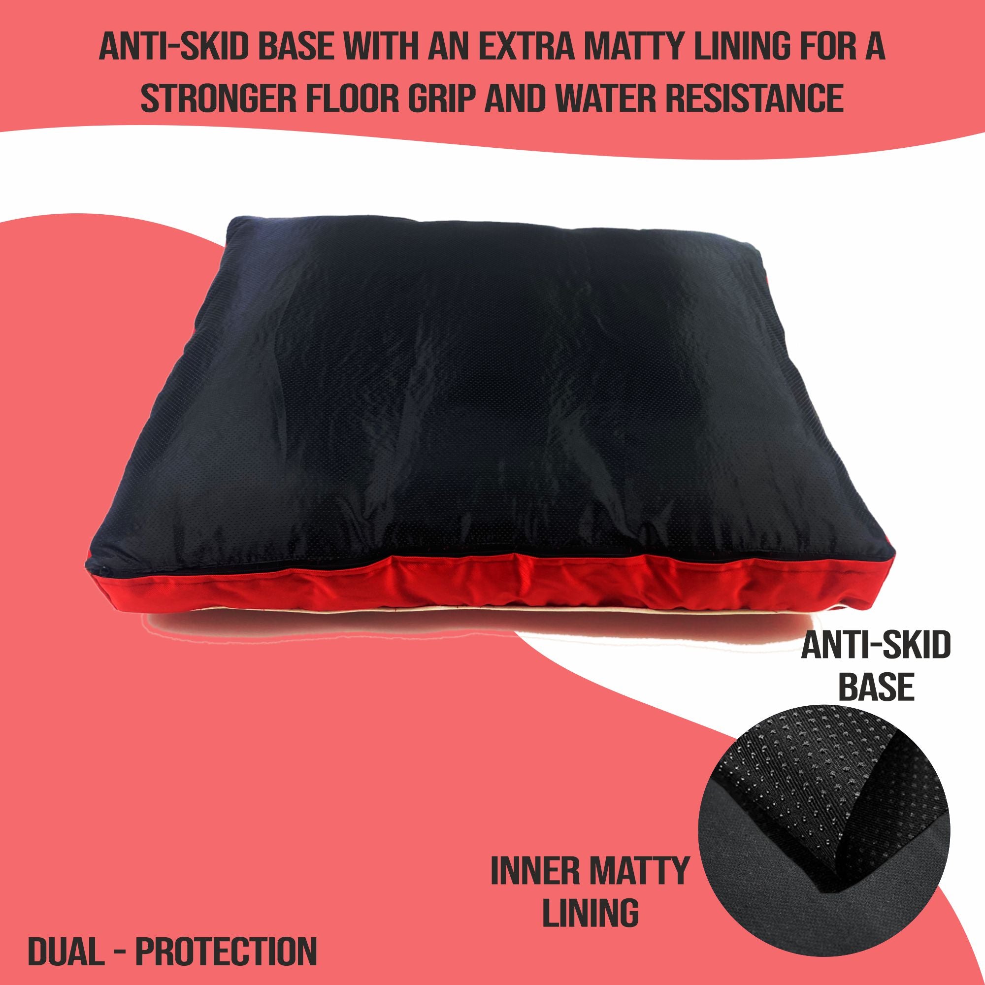 Petter World Waterproof Cushion Mattress - Cherry Red – image 7